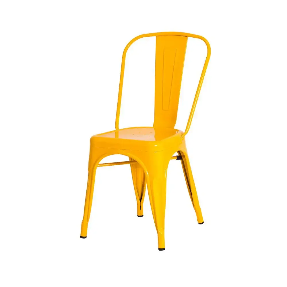CADEIRA TOLIX IRON DESIGN AMARELA